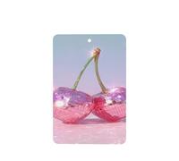 Surreal - Ambientadores de coche con dos bolas de discoteca rosas, 4 unidades, tarjetas perfumadas colgantes, tarjetas perfumadas para coche, tabletas de aromaterapia