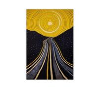 Surreal Cosmic Road - Póster de lienzo para decoración de dormitorio, oficina, habitación, regalo, 50 x 75 cm