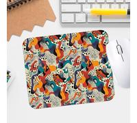 Surreal Doodle Fitness - Alfombrilla de mouse de escritorio con textura premium, impermeable, antideslizante, para juegos y oficina