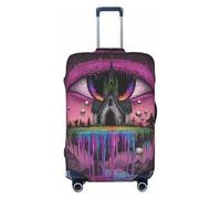 Surreal Eye - Fundas protectoras elásticas para equipaje de viaje, iglesia gótica, para equipaje de 18 a 32 pulgadas, Black, L