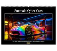 Surreale Cyber Cars (Wandkalender 2026 DIN A2 quer), CALVENDO Monatskalender: Surreale Cyber Cars sind eine faszinierende Vision der Zukunft der ... unsere Straßen in lebendige Kunstwerke.
