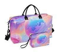 Surrealism - Bolsa grande de viaje con diseño colorido de planeta cósmico, bolsa de viaje impermeable para el gimnasio, bolsa de viaje, Surrealismo Colorido planeta cósmico, 1 size