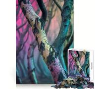 Surrealismo Un Bosque Donde Cada árbol Tiene su Arte Rompecabezas de 1000 Piezas para Adultos Juguete para ejercitar la Mente Tiempo de relajación Corte Perfecto Regalo Memorable 50x75cm