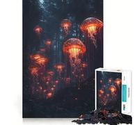Surrealismo Un Bosque Vintage Rompecabezas de 1000 Piezas para Adolescentes Juguete para Estimular la Mente Actividad en Casa Artículo de Corte Premium Deseo de Santa Claus 50x75cm