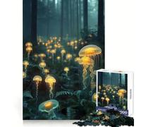 Surrealismo Un póster de un Bosque Rompecabezas de Arte para Adultos 1000 Piezas Juguete desafío para el Cerebro Mente Tranquila Colección de Arte de Corte Claro Pieza 38x52cm