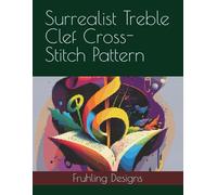 Surrealist Treble Clef Cross-Stitch Pattern