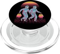 Surrealista Esqueletos Caminando Retro Sunset Art PopSockets PopGrip para MagSafe
