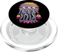 Surrealista Esqueletos Caminando Retro Sunset Art PopSockets PopGrip para MagSafe