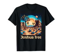 Surrealista Joshua Tree National Park Colores vibrantes Camiseta