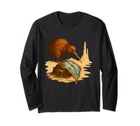 Surrealista Kiwi Reloj Escena Manga Larga