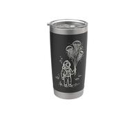 Surrealista Ocean Estética Deep Sea Diver Vaso térmico de acero inoxidable de doble pared