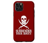 Surrender Booty Divertido Barco Pirata Crucero Capitán Equipo Pirata Carcasa para iPhone 11 Pro