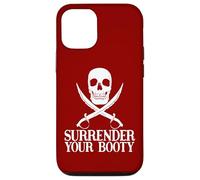 Surrender Booty Divertido Barco Pirata Crucero Capitán Equipo Pirata Carcasa para iPhone 12/12 Pro