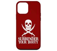 Surrender Booty Divertido Barco Pirata Crucero Capitán Equipo Pirata Carcasa para iPhone 12 Mini