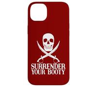 Surrender Booty Divertido Barco Pirata Crucero Capitán Equipo Pirata Carcasa para iPhone 14 Plus
