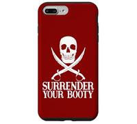 Surrender Booty Divertido Barco Pirata Crucero Capitán Equipo Pirata Carcasa para iPhone 7 Plus/8 Plus