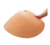 Surrycee Formas de Senos de Silicona Triangulares Autoadhesivas, Pechos Falsos de una Pieza, prótesis de mastectomía, Sujetador para travesti o transgénero, potenciadores,Nude,200g/Piece