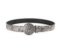 Surrycee Plata,100cm/waist:32"~34", Cinturones Plateados de Piel sintética para Mujer y niña, con Hebilla para Vaqueros, Pantalones y Vestidos, Accesorios de Moda para Mujer, 40 mm de Ancho.