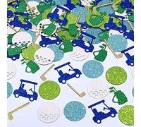 Sursurprise 200 confeti de golf para mesa con purpurina, decoraciones de primer cumpleaños de golf, suministros de fiesta de golf para baby shower y jubilación