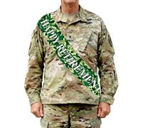 Sursurprise Decoración de fiesta de jubilación del ejército militar, banda de jubilación feliz, pistola de camuflaje, soldado del ejército, luchador, militar, día de los veteranos, camuflaje jubilado