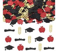 Sursurprise Decoraciones de fiesta de graduación 2024, 200 piezas de confeti de graduación para profesores, purpurina para mesa, suministros de fiesta de graduación de clase 2024