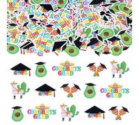 Sursurprise Decoraciones de fiesta de graduación mexicana 2024, 200 piezas de confeti mexicano para mesa, suministros de fiesta de clase 2024 para graduación universitaria de secundaria