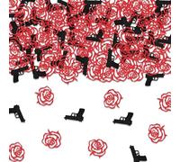 Sursurprise Decoraciones de revelación de género de pistolas o rosas, 200 piezas de pistolas o rosas, confeti con purpurina para niños o niñas, suministros de fiesta de baby shower