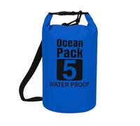 Surtep Ocean Dry Bag Bolsa impermeable ideal para lanchas a motor, veleros, motos acuáticas, rafting, kayaks, canoas, paddleboards, camping, pesca 2/3/5/10/15/20/25/30L, azul oscuro, 5 l, DryBag