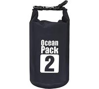 Surtep Ocean Dry Bag Bolsa impermeable ideal para lanchas a motor, veleros, motos acuáticas, rafting, kayaks, canoas, paddleboards, camping, pesca 2/3/5/10/15/20/25/30L, Negro , 2l, DryBag