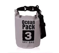 Surtep Ocean Dry Bag Bolsa impermeable ideal para lanchas a motor, veleros, motos acuáticas, rafting, kayaks, canoas, paddleboards, camping, pesca 2/3/5/10/15/20/25/30L, gris, 3 L, DryBag