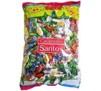 Surtido caramelos colores brillantes - 1KG - Caramelos con Sabores Variados - Limón, Naranja, Fresa, Menta y Cola - metalizados y brillantes
