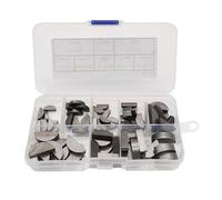 Surtido completo de 80 llaves mecánicas de acero al carbono con caja para un cierre seguro de la polea