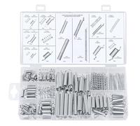 Surtido de 200 Muelles - Tracción, Oscilantes y Compresión de Acero Inoxidable en Práctica Caja de Almacenamiento