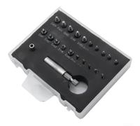 Surtido de 22 extractores de tornillos con varilla de liberación rápida para recuperación de pernos pelados en cerradura de seguridad y mantenimiento de bisagras de puerta (A)