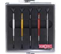 Surtido de 5 destornilladores de reloj con rodamiento de bolas - MSA01.020-A - (0.60, 0.80, 1.00, 1.20, 1.40 mm) - Con cuerpo de aluminio - Swiss Made