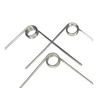Surtido de 5 resortes de torsión miniatura de torsión derecha, diámetro de alambre de 0,6 mm, 304SUS, 1/2/3/4/5 vueltas (1,8 mm (3 vueltas) x 5,5 mm x 90)(3.6MM(6LAP)*3.5MM*90)