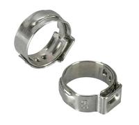 Surtido de abrazaderas de manguera de una sola oreja, de acero inoxidable 304, de 5,8 a 23,5 mm, con ajuste continuo, en bolsas de 25 unidades(25pcs 12.0-14.5mm)