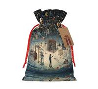 Surtido de bolsas de impresión física para cumpleaños, aniversarios, fiestas, bolsas reutilizables