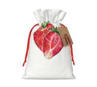 Surtido de bolsas de Ltems con estampado de fresas para cumpleaños, aniversarios, fiestas, bolsas reutilizables