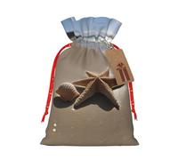 Surtido de bolsas de playa con diseño de estrellas de mar y conchas de mar para cumpleaños, aniversarios, fiestas, bolsas reutilizables
