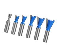 Surtido de brocas enrutadoras de 6 piezas con punta de aleación dura resistente para precisión exacta de corte de juntas Brocas para carpintería de madera