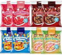 Surtido de caramelos sin azúcar Nordthy 580g - Gomitas de frutas danesas originales sin azúcar - Ositos de goma bajos en calorías, botellas de cola, corazones y mini gomitas