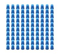 Surtido de conos de silicona para enmascarar, 100 unidades, resistentes al calor, cónicos para recubrimiento de alto polvo y enmascaramiento automotriz, color blanco, 13 x 17 x 25 mm