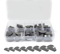 Surtido de cuñas de resorte de disco, media luna, juego de 3-4-5-6 mm, kit de surtido de muelles de disco, herrajes, 80 unidades para volante de inercia, poleas y llave de cigüeñal