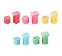 Surtido de fusibles de 10 piezas, de formas bajas y altas/estándar, 20 A, 30 A, 40 A, 50 A y 60 A