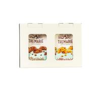 Surtido de Galletas Gourmet Italianas - Caja Regalo con Variedades de Pepitas de Chocolate (360g) y Cacao (315g) - Repostería Tradicional Artesanal - NEXU