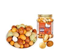 Surtido de maní y frijoles con piel de pescado, 500 g, nueces regordetas con una doble capa de sabor, crujientes y sabrosas al tostarlas.
