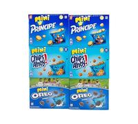 Surtido de Mini Galletas - Pack Ahorro 6 Cajas (24 Bolsas) - 2 Príncipe, 2 Chips Ahoy! y 2 Oreo Original - Snacks en Porciones Individuales para Merienda Escolar - 960g Total - NEXU