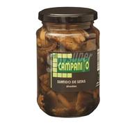 Surtido de Setas Silvestres El Campillo 350g | Conserva Gourmet | Mezcla de Setas Naturales Troceadas | Ideal para Cocina Tradicional y Recetas Caseras
