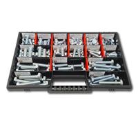 Surtido de tornillos hexagonales M8-M10 // 10 mm - 50 mm, 110 piezas, DIN 933
